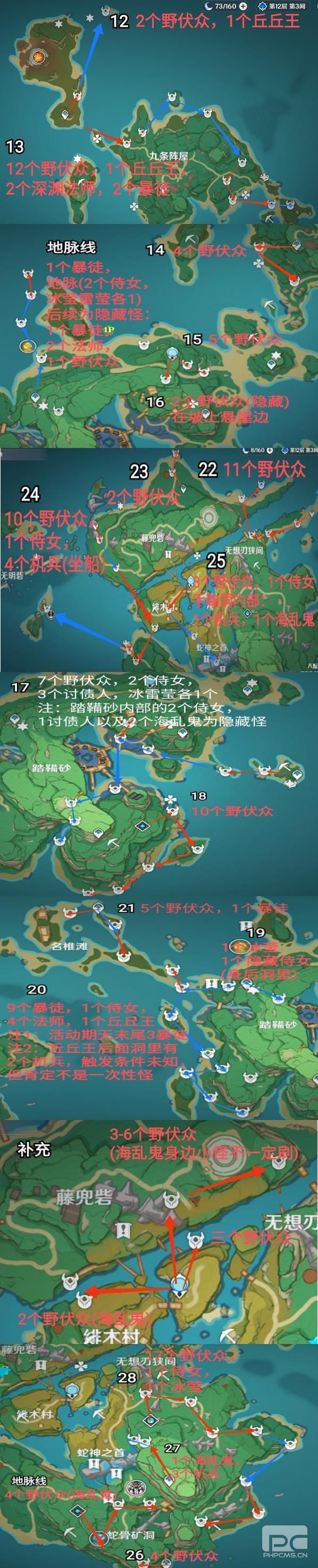 《原神》稻妻最完善锄大地路线攻略 《原神》稻妻最完善锄大地路线攻略