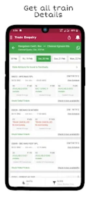 安卓印度铁路信息查询app软件下载