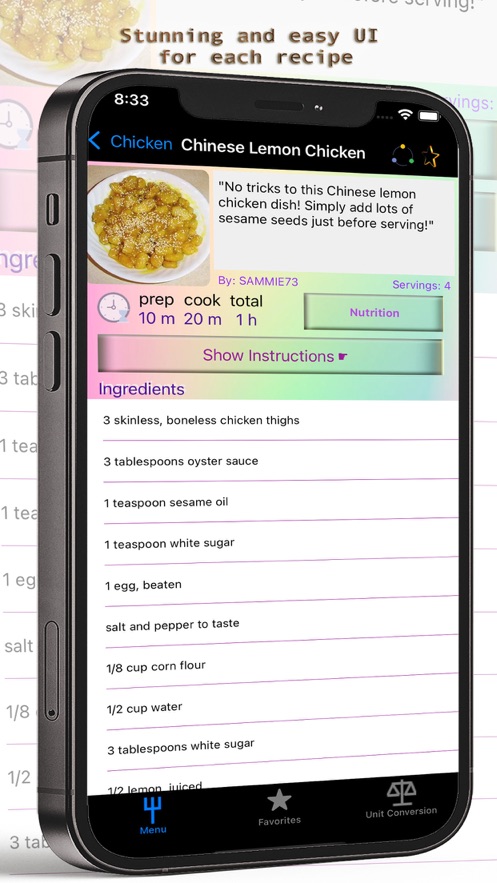 中国菜食谱英文app下载