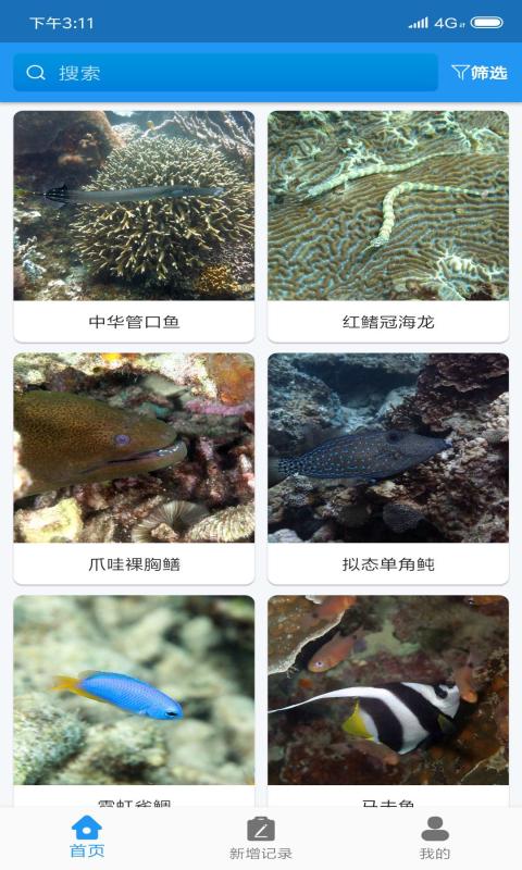 安卓常见珊瑚礁鱼类速查app软件下载