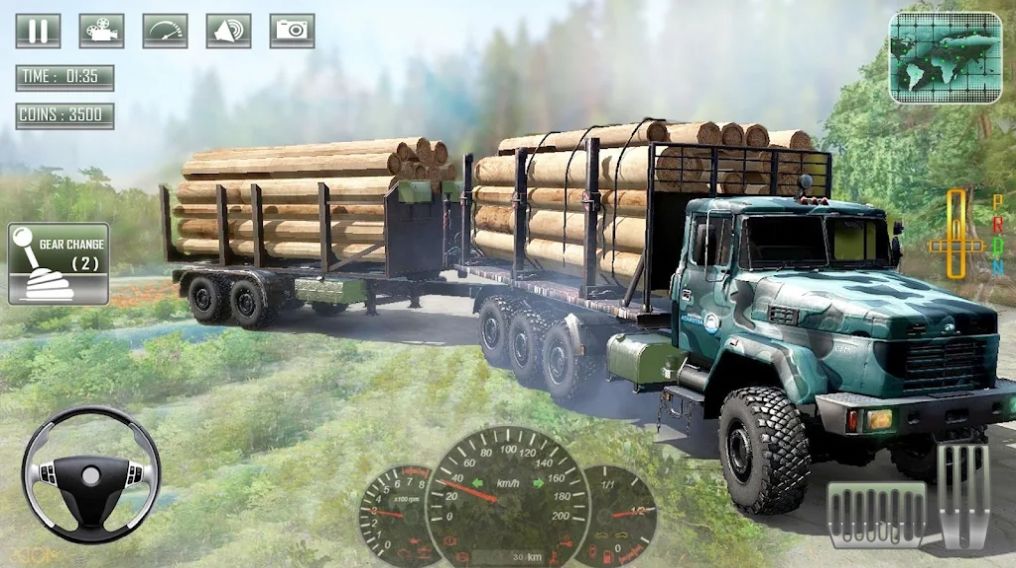 安卓俄军卡车驾驶游戏安卓中文版（army russian truck driving） v0.1app