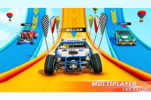 安卓坡道汽车特技汽车3d手机游戏中文版 v1.0app