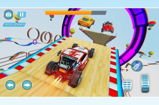 坡道汽车特技汽车3d手机游戏中文版 v1.0