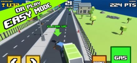 安卓疯狂之路垃圾自卸卡车游戏中文手机版(crazy road: trash dump truck) v0.1软件下载