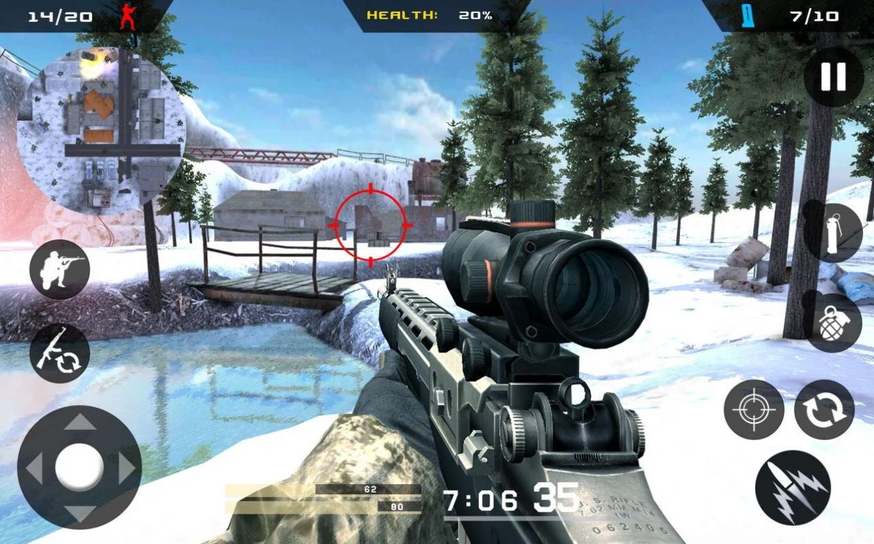 安卓使命战争战区游戏中文最新版（winter mountain sniper） v1.2.9app