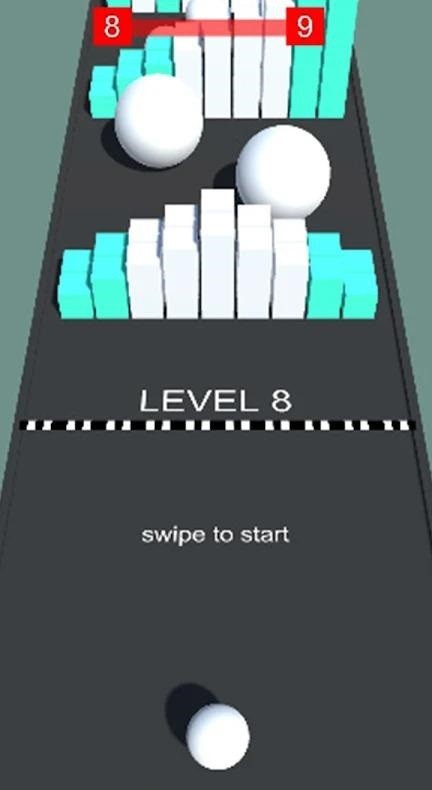 白球冲撞3d