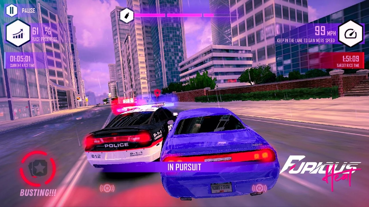 安卓疯狂热火竞速游戏安卓版(furious heat racing) v1.4软件下载