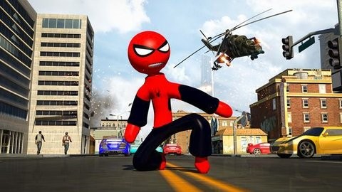 安卓终极蜘蛛火柴人(ultimate spider-stickman rope hero fight)软件下载